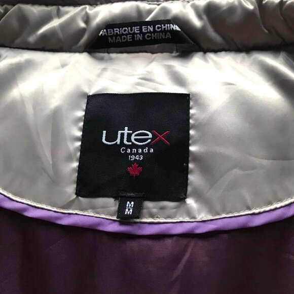 Gorgeous Utex Champagne Silver Goose Down Puffer Coat - Picture 6 of 12